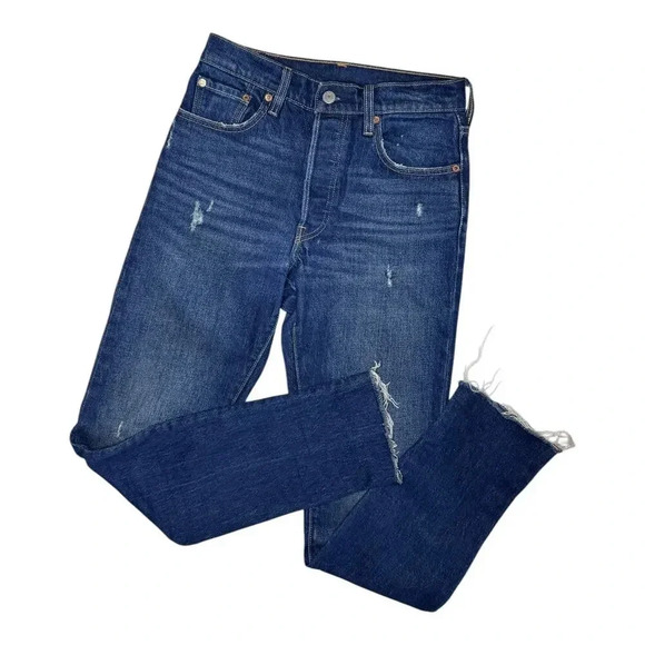 Levi's 501 High-Waisted Jeans with Button Fly - Style #29502 0012 - Size 25 - Picture 1 of 7